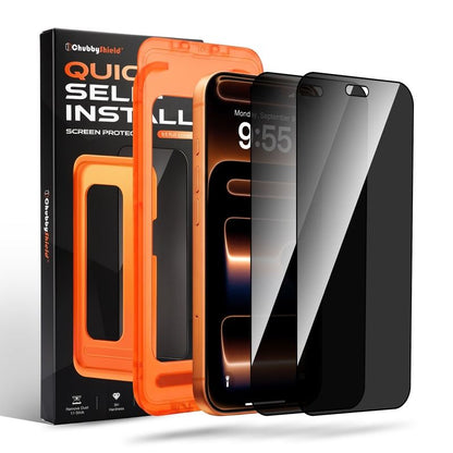 ChubbyShield AlignPro – Privacy Screen Protector with Auto-Alignment Tray