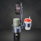 Dual-capacity car cup holder mount with phone stand