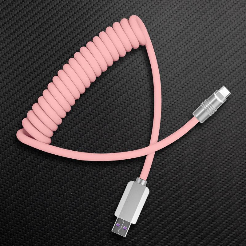 "Candy Chubby" Car Spring Fast Charging Cable