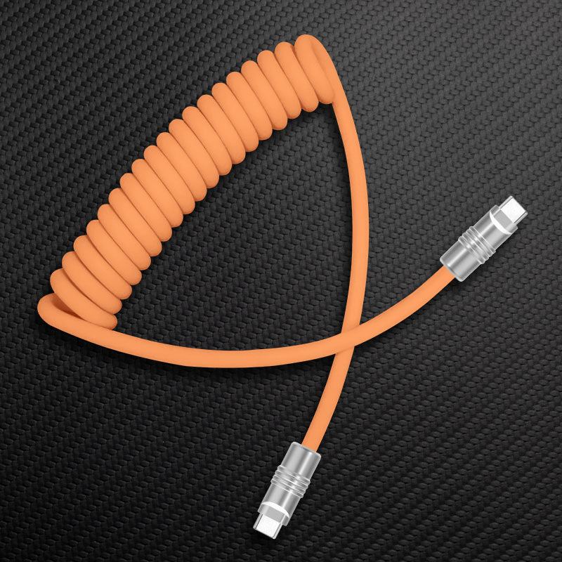 "Candy Chubby" Car Spring Fast Charging Cable