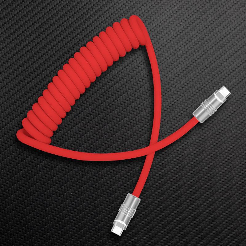 "Candy Chubby" Car Spring Fast Charging Cable
