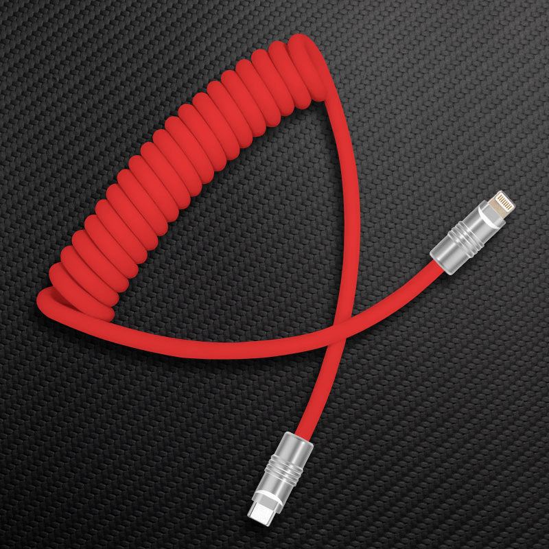 "Candy Chubby" Car Spring Fast Charging Cable