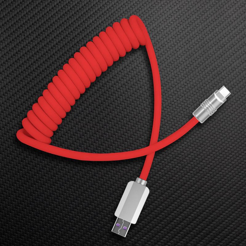 "Candy Chubby" Car Spring Fast Charging Cable