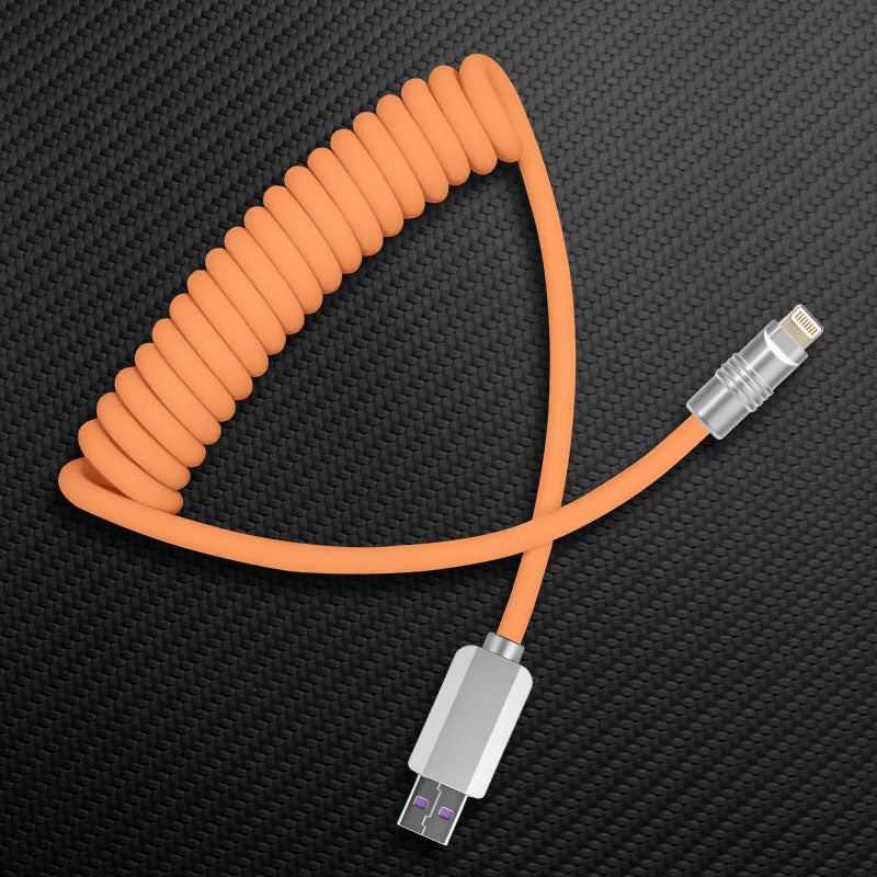 "Candy Chubby" Car Spring Fast Charging Cable