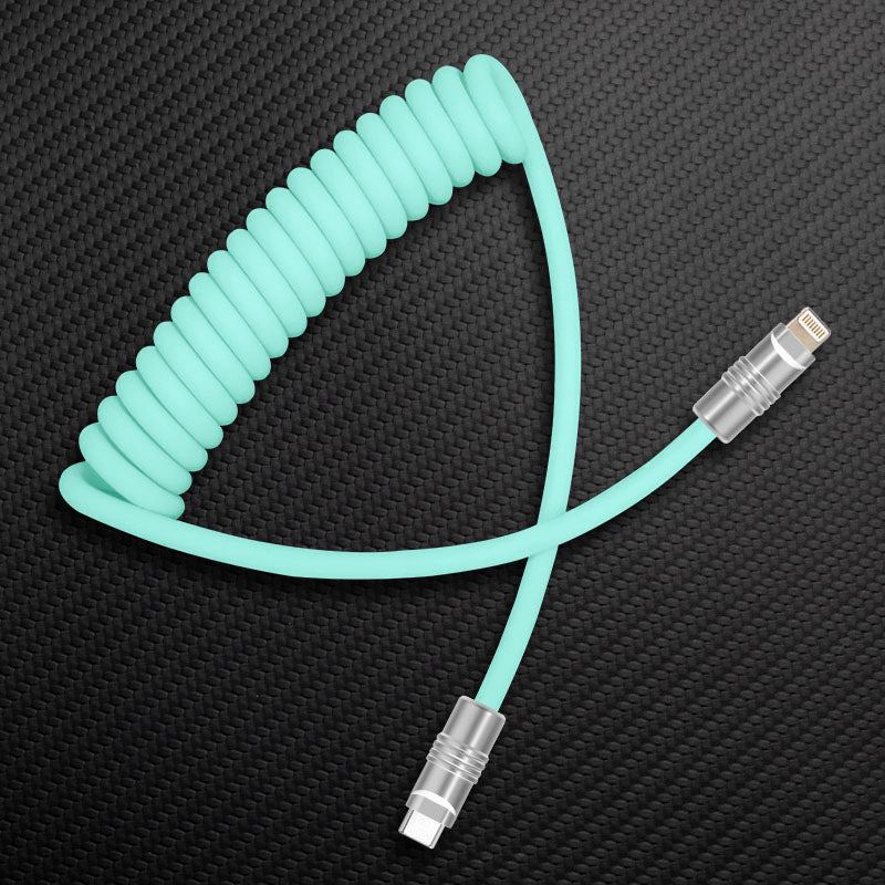 "Candy Chubby" Car Spring Fast Charging Cable