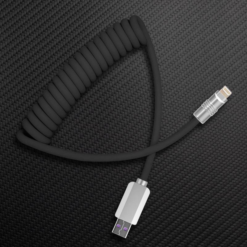 "Candy Chubby" Car Spring Fast Charging Cable