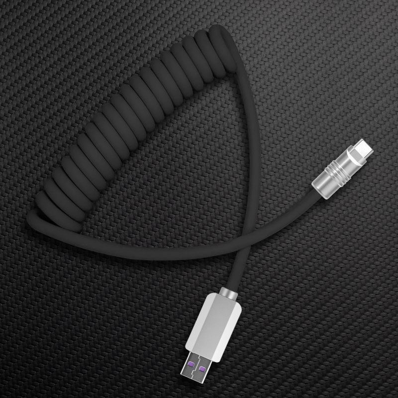 "Candy Chubby" Car Spring Fast Charging Cable