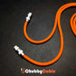 Chubby Cable orange heavy duty USB charging cord