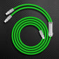 Vibrant green durable USB data and charging cable
