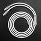 Minimalist white multi-port USB charging cable