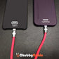 Red ChubbyCable silicone cords charging Type-C and Lightning smartphones