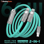 "Chubby" 2 In 1 Fast Charge Cable Lightning+Lightning