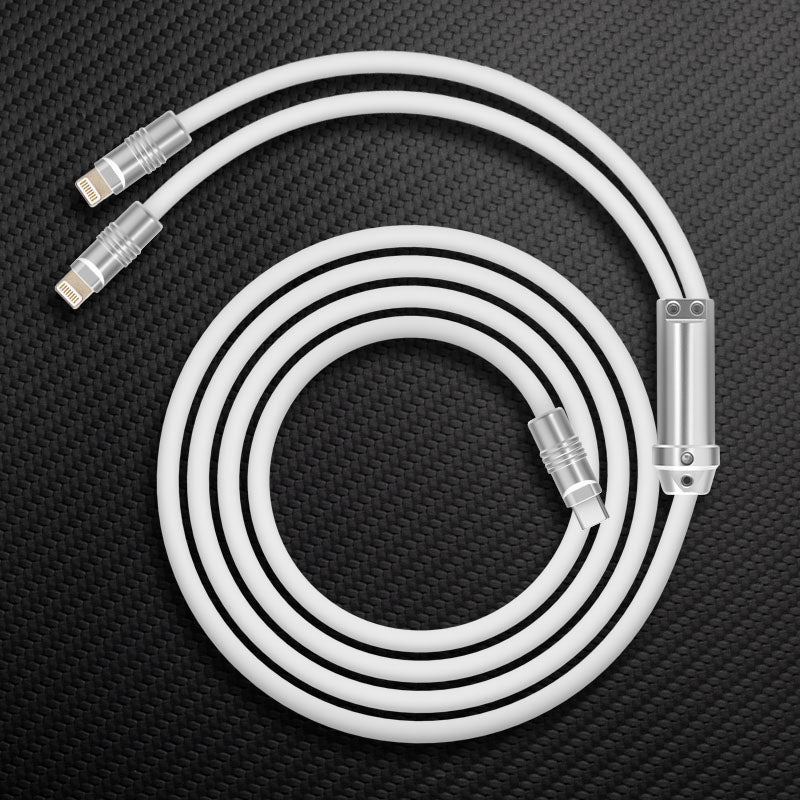 "Chubby" 2 In 1 Fast Charge Cable Lightning+Lightning