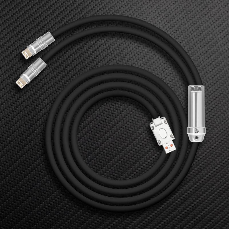 "Chubby" 2 In 1 Fast Charge Cable Lightning+Lightning