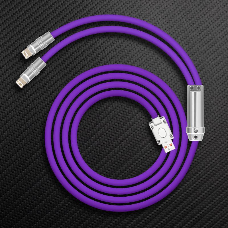 "Chubby" 2 In 1 Fast Charge Cable Lightning+Lightning