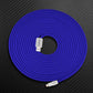 Blue ChubbyCable USB-A to Lightning charging cable