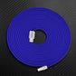 Blue ChubbyCable USB-A to Lightning charging cable