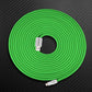 Green ChubbyCable USB-A to Lightning charging cable
