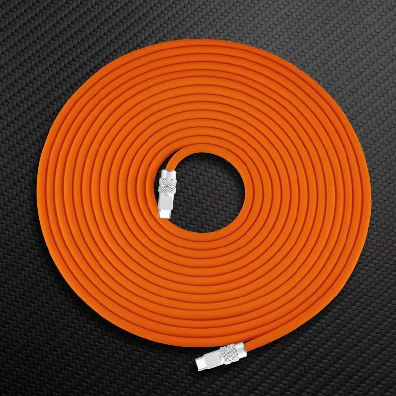 Orange ChubbyCable USB-C to Lightning fast charging cable