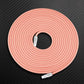 Pink ChubbyCable charging cord coiled flat