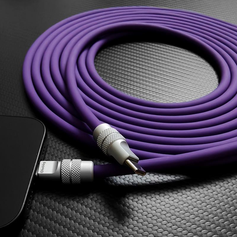 Purple ChubbyCable connector detail