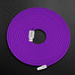 Purple ChubbyCable coiled top view