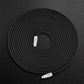Black ChubbyCable charging cable coil