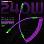 "Chubby Mood" Silicone Braided Fast Charging Cable #317
