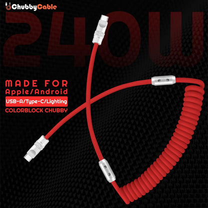 "Chubby" Spring Braided Silicone Fast Charge Cable