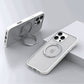 White iPhone case with integrated magnetic ring stand