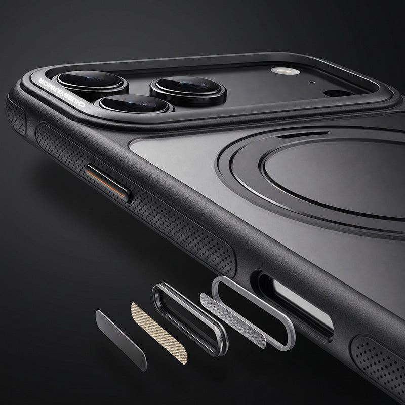ChubbyArmor iPhone case button and camera detail breakdown