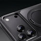Close-up of black ChubbyArmor iPhone case camera protection