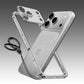 Silver metal frame minimalist phone case