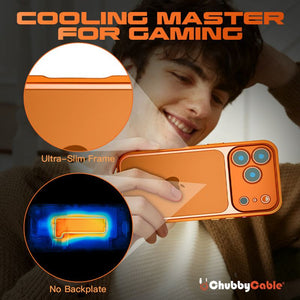 Metal cooling frame case for smartphone gaming