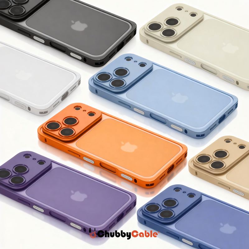Assorted colors of slim metal phone frame cases