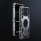 Silver metallic phone bumper case side view
