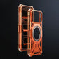 Orange metallic phone bumper case for iPhone