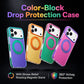 Collection of color-block drop protection phone cases