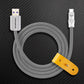 Grey ChubbyCable USB-A to USB-C braided charging cable