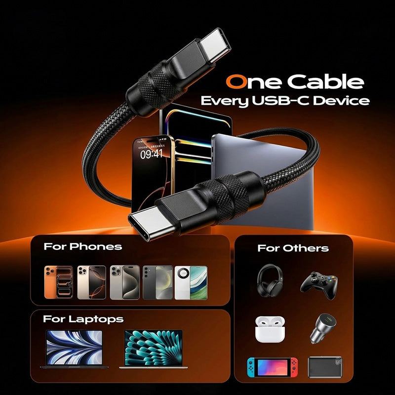ChubbyCable Flex - 240W USB-C to USB-C Braided Cable