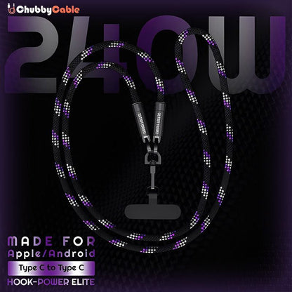 ChubbyCable Hook-Power Elite â€?Anti-Theft Hang & Twist-to-Charge 240W