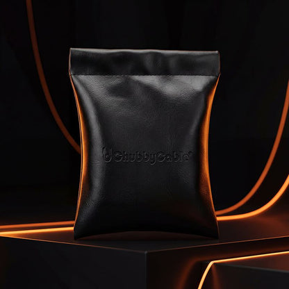 ChubbyCable Leather Auto-Close Organizer - Stylish, Secure, and Effortless