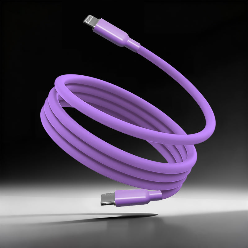 ChubbyCable Solid Color - Silicone 240W Easy-Pack Charge Cable