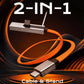 ChubbyCable StandLiteâ„?Pro - 240W Zinc Alloy Connectors Braided Fast Charge Cable With Built-in Phone Stand