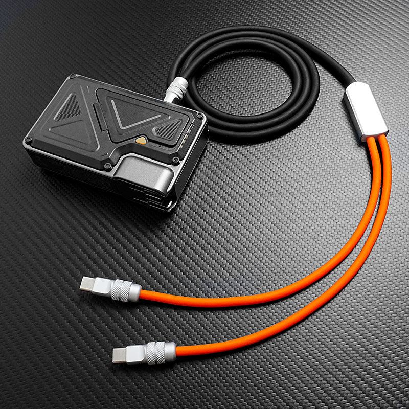ChubbyCable Tri-Flexâ„? 100W 2-in-1 Fast Charging Cable with Dual USB-C Ports