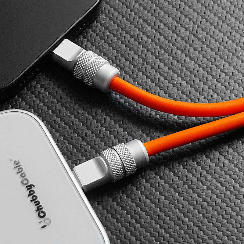 ChubbyCable Tri-Flexâ„? 100W 2-in-1 Fast Charging Cable with Dual USB-C Ports