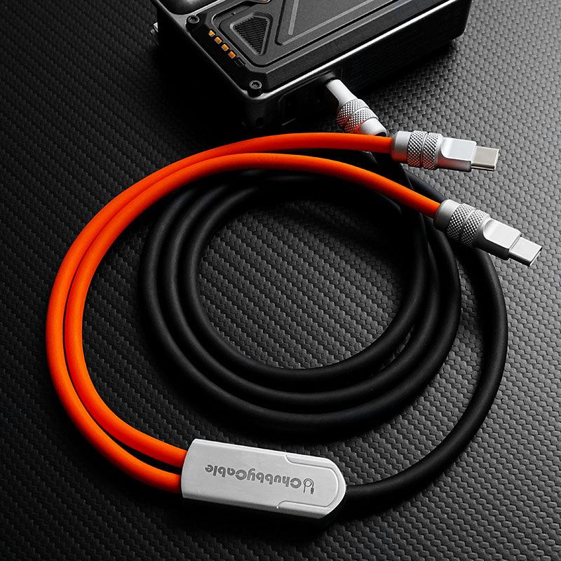 ChubbyCable Tri-Flexâ„? 100W 2-in-1 Fast Charging Cable with Dual USB-C Ports