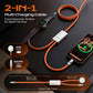 ChubbyCable Duo-Core Flex™ 2-in-1 USB-C to 100W USB-C & 5W Apple Watch Charging Cable
