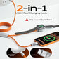 ChubbyCable Duo-Core Flex™ 2-in-1 USB-C to 100W USB-C & 5W Apple Watch Charging Cable