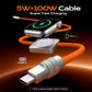 ChubbyCable Solo-Flex™ 2-In-1 USB-C Cable With In-Line Watch Charger